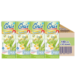 DNA UHT Soy Milk Japanese Rice Germ Low Sugar 180ml 1x4x12 / (Box)