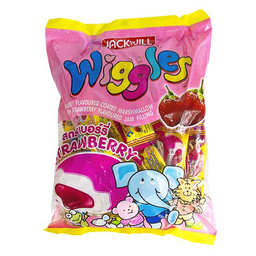 Wiggles Marshmallow Strawberry 4.5g / (Unit)