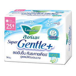 Laurier Sanitary Super Gentle Plus Wings 25cm. 14p / (단위)