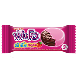 ®Jack&Jill Fun-O DoubleStraw Strawberry Coated Cookies 23g / (件)