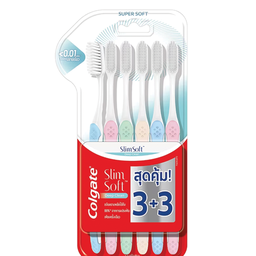 Colgate Toothbrush Slim Soft Deep Clean (Super Soft) 1unit 1x6 / (Pack)