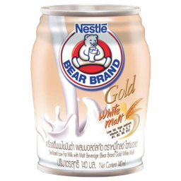 Bear Brand Milk Low Fat White Malt Tea 140ml / (Unit)