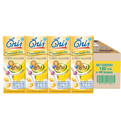 DNA UHT Soy Milk Formula With Corn Milk Size 180ml 1x4x12