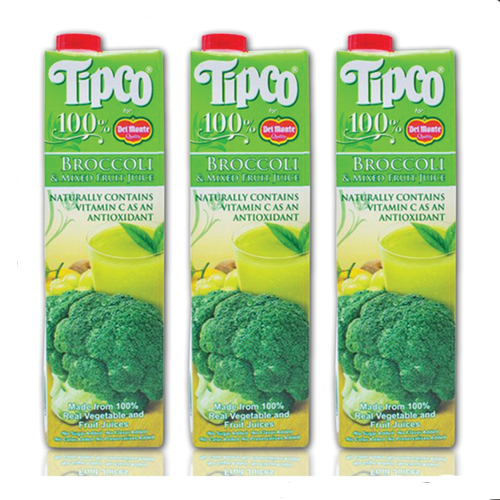 Tipco Broccoli & Mixed Fruit Juice 1000ml 1x3