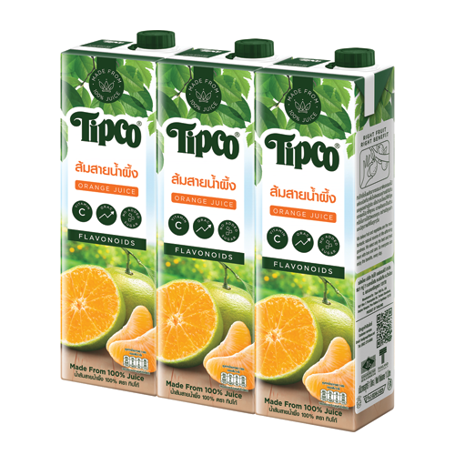 Tipco Sai Nam Phueng Orange Juice 1000ml 1x3