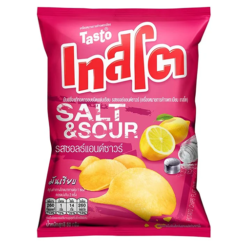 Tasto Potato Chip Salt & Sour Flavored 42g