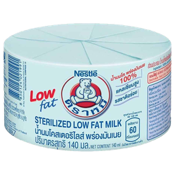 Bear Brand Sterilized Low-Fat Milk 140ml / (หน่วย)