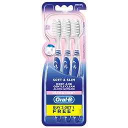 Oral B Soft and Slim 3 Toothbrushes 1X6X16 / (Box)