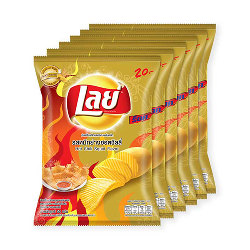 Lays ລົດຫມືກຢ້າງ  42 g 1x6