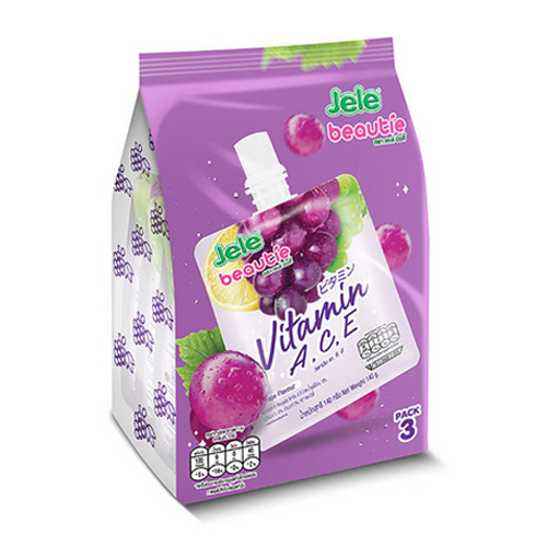 Jele Beautie Vitamin A, C, E Grape Flavor 140g 1x3