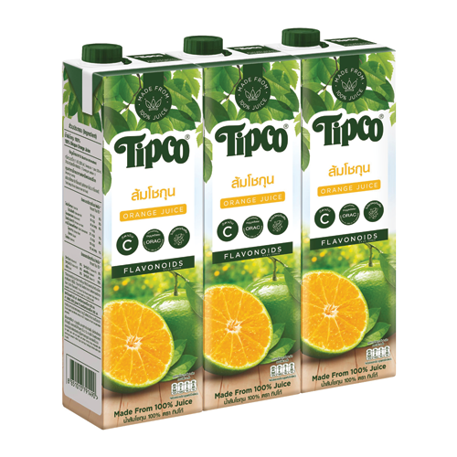 Tipco Shogun Orange Juice 1000ml 1x3