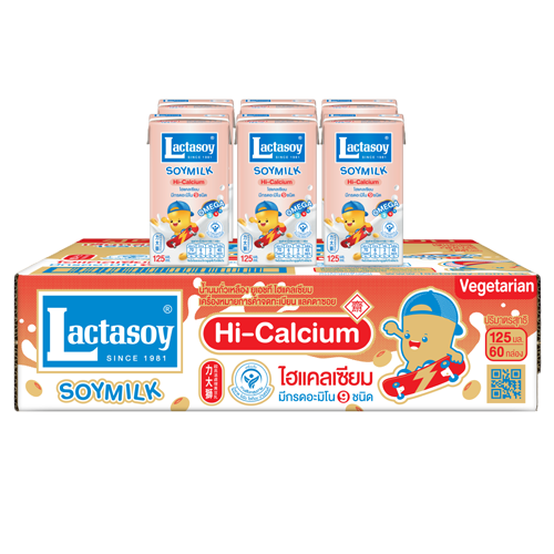 Lactasoy Soy Milk UHT Hi-Calcium 125ml 1x6x10