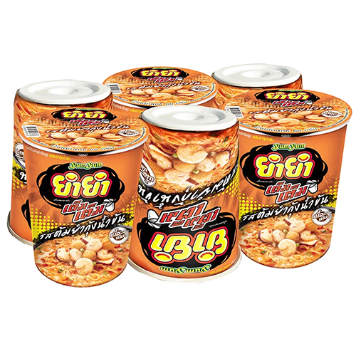 YumYum TemTem Instant Cup Noodles Tom Yum Kung Creamy Flavour 60g 1x6