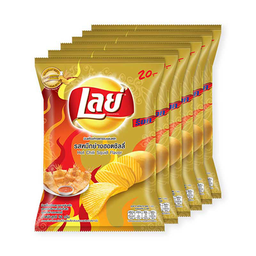 Lays ລົດຫມືກຢ້າງ  42 g 1x6 / (Pack)