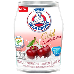 Bear Brand Gold Low Fat Sterilized Milk with Acerola Cherry 140ml / (หน่วย)