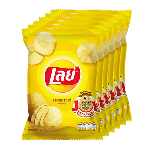 Lays C ລົດເກືອ 42 g 1x6