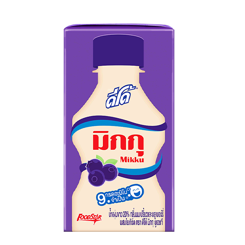 I1 ®DeeDo Mikku Fruit Juice Blueberry Flavoured with Yoghurt 115 ml 1x6x10