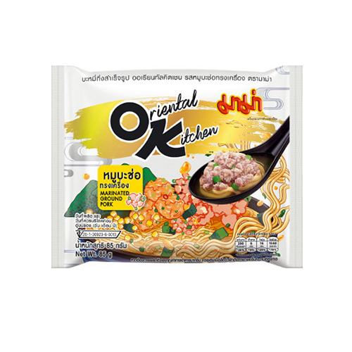 I1®Mama Instant Noodles Oriental Kitchen Marinated Ground Pork Flavour 85g 1X4