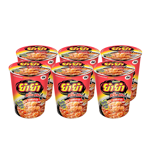 YumYum TemTem Instant Cup Noodles Tom Yum Kung Flavour 60g 1x6