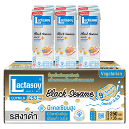 ®Lactasoy Soy Milk UHT Black Sesame 250ml 1x6x6 / (Box)