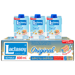 ®Lactasoy Soy Milk UHT Sweet Flavored 500ml 1x12 / (Box)