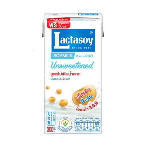 Lactasoy Soy Milk UHT Unsweetened Flavored 300ml