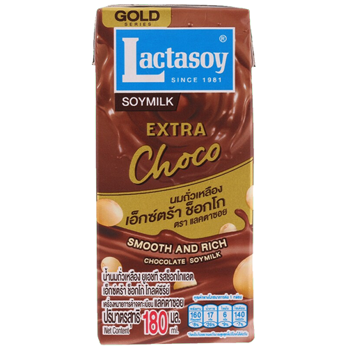 Lactasoy Gold Series Soy Milk UHT Chocolate 180ml