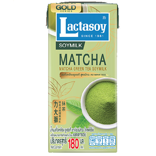 Lactasoy Gold Series Soy Milk UHT Matcha Green Tea 180ml