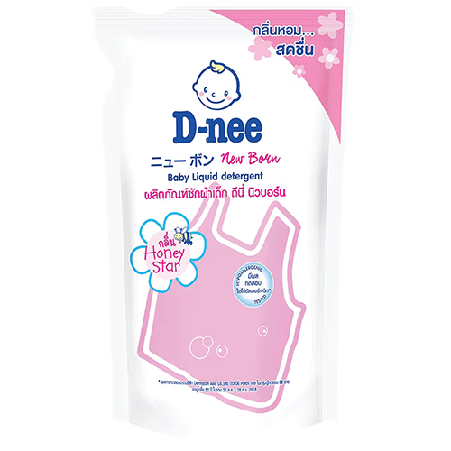 D Nee Liquid Baby Detergent Pink Refill 600ml