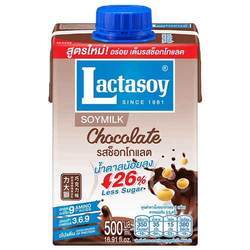 Lactasoy Soy Milk UHT Chocolate Flavored 500ml