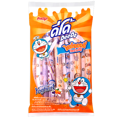 ®DeeDo Ice Lolly Fruit with Yoghurt Flavoured (Orange, Strawberry, Blueberry) 45ml