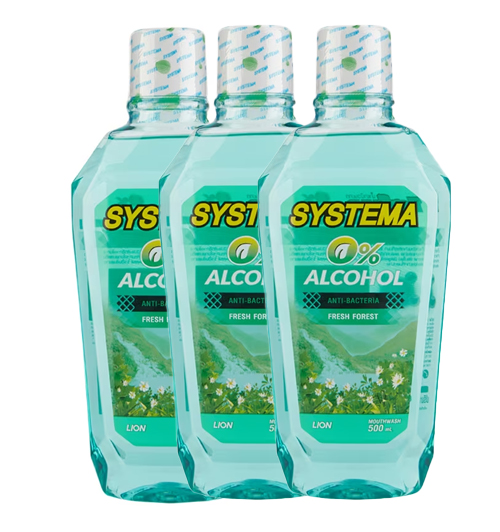 Systema mouthwash Green Forest formula without alcohol 250ml 1X3