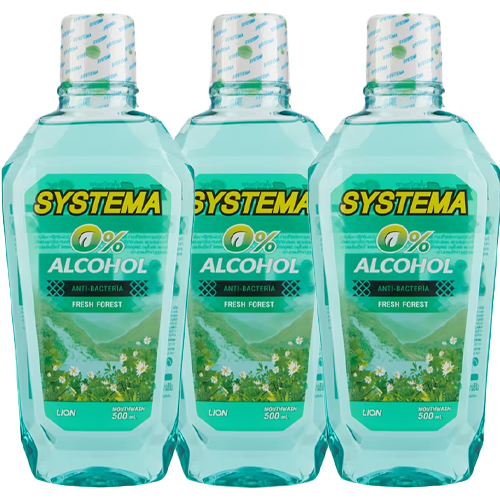 Systema Free Alcohol Green Forest Mouthwash 500ml 1X3