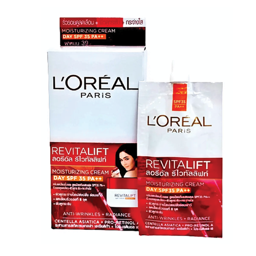 L'Oréal Paris Revitalift Moisturizing Cream Day SPF35 PA++ Anti-Wrinkles 7ml 1x6