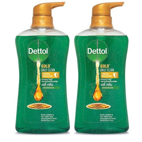 Dettol Gold Daily Clean Shower Gel 500ml 1x2