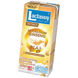 lactasoy gold ເຫລືອງ ໂສມສະກັດ 180ml / (หน่วย)